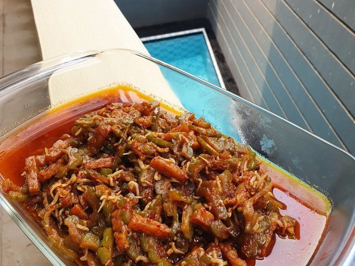 Langkah Mudah untuk Menyiapkan Tumis Pare Teri Tempe Pedas. (Anti Pahit) yang Enak Banget