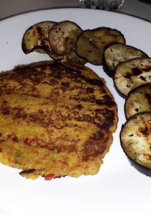Una foto de Hamburguesas vegetales de garbanzo o tortitas de garbanzos