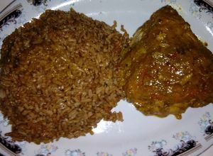 Una foto de Arroz de panela o papelon, piloncillo