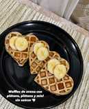 Waffles de avena y plátano 🍌🤍