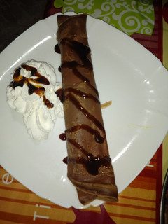 Una foto de Crep de chocolate con crema de naranja