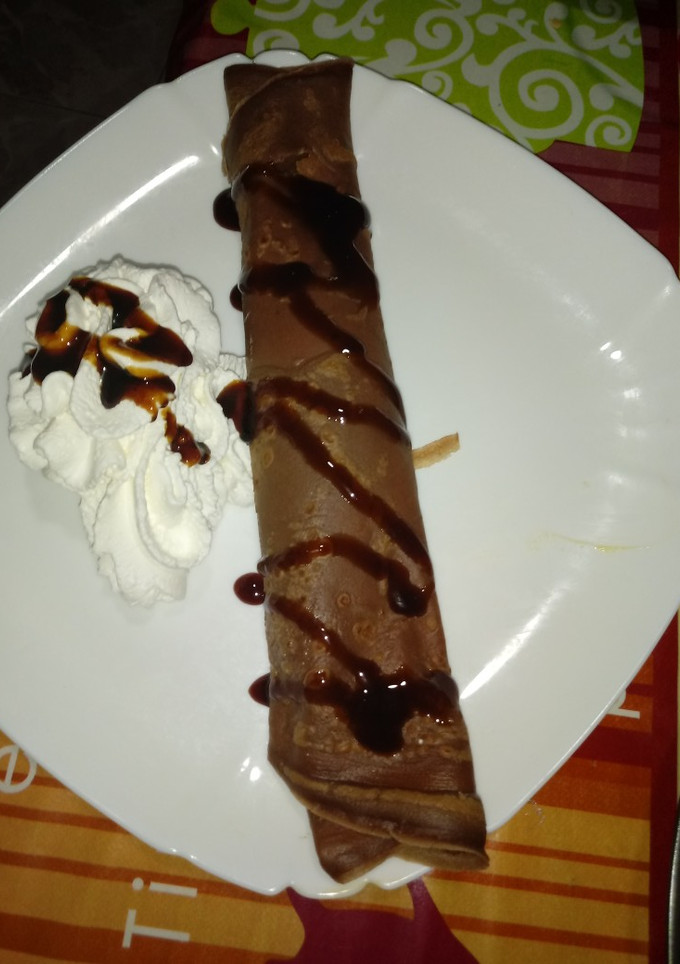 Una foto de Crep de chocolate con crema de naranja