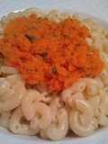 Pasta en salsa de vegetales