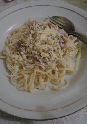 Foto resep Fettucine Carbonara