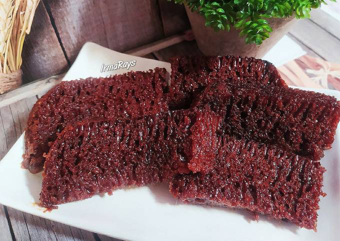 Cara Gampang Menyiapkan Bolu Caramel Panci / Sarang Semut (No oven) Anti Gagal