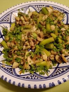 Grüner Spargel-Champignon-Tapa Rezepthauptbild