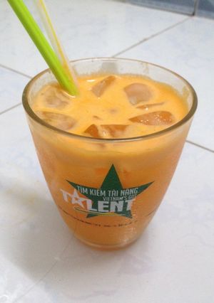 Hình của món Nước ép thơm cà rốt.