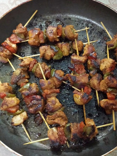 A picture of Beef Shashlik.