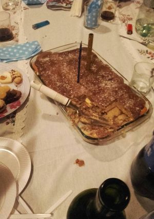 Una foto de Postre de vainilla