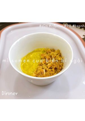 Hình của món Mì somen cua biển 🦀 bí đỏ.