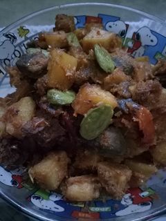 Foto resep Sambel goreng kentang ati + peteiiii