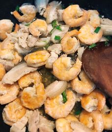 tôm thịt rim nước dừa