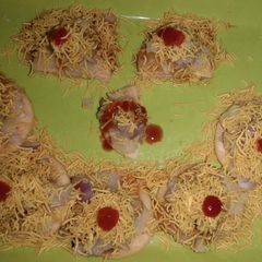 A picture of Aloo chaat.