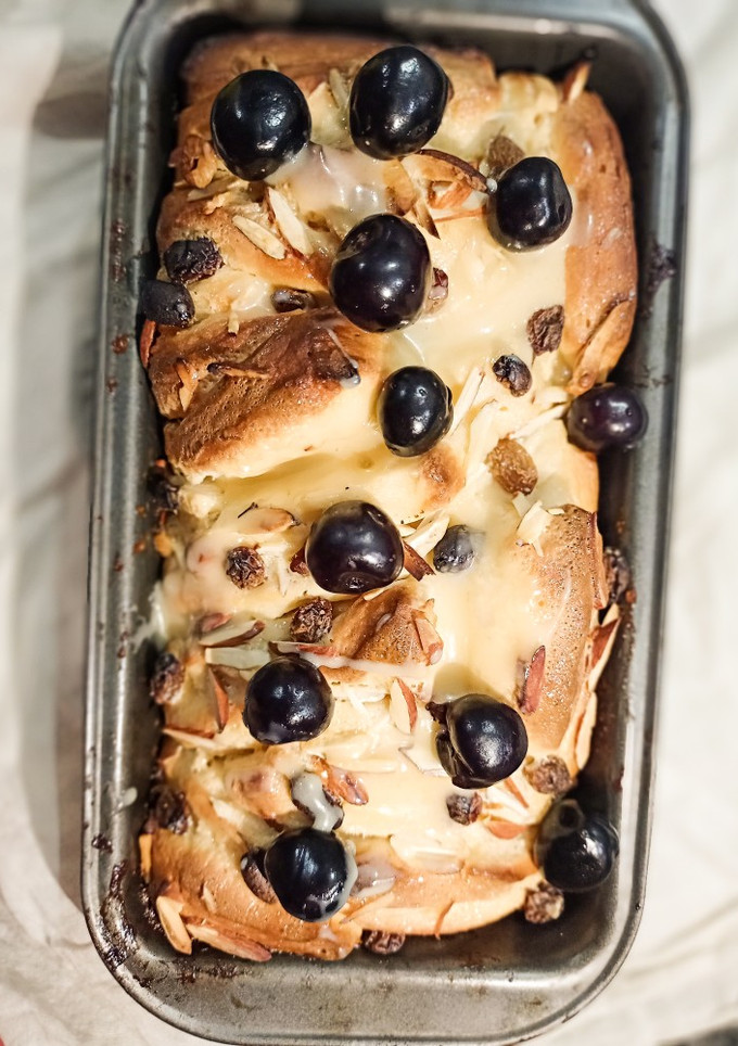 A picture of Japanese condensed milk bread.