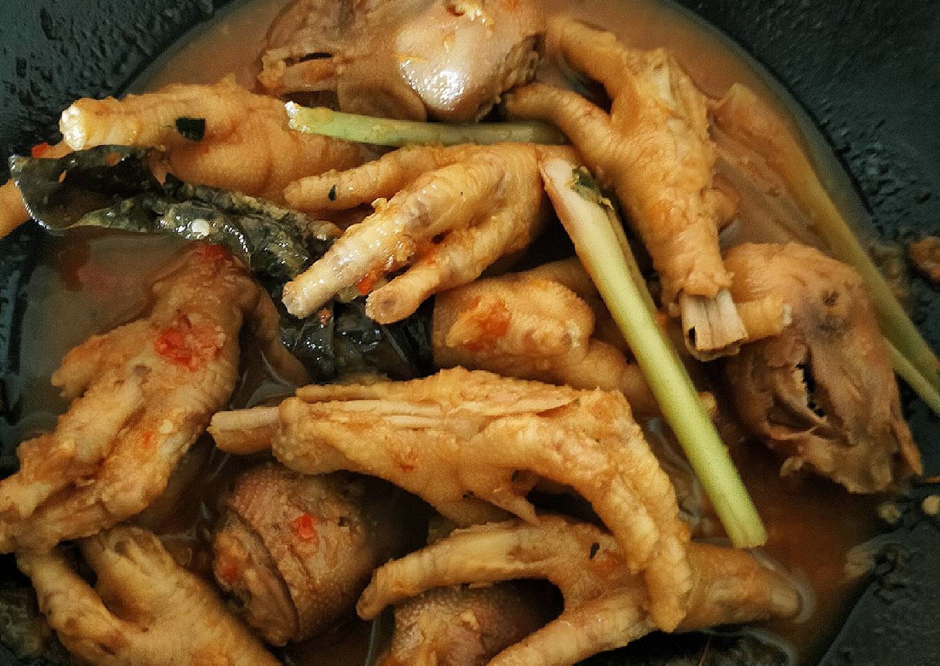 Ceker & Kepala Ayam bumbu kecap pedasss