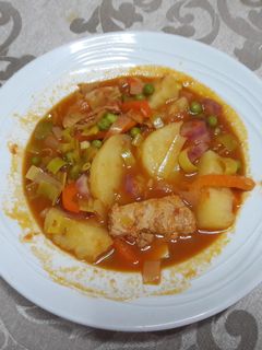 Una foto de 🇵🇹Bifes a la portuguesa veganos