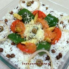 A picture of Vegetables Ring Rice Biryani.