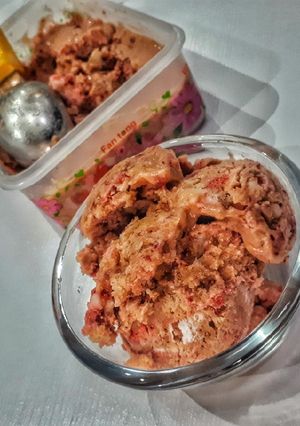 عکسی از دستور بستنی میوه ای رژیمی