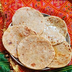 A picture of A Fasting Treat with a Twist: Sweet Potato Puran Poli.