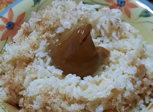 Una foto de Arroz con leche, canela y jengibre