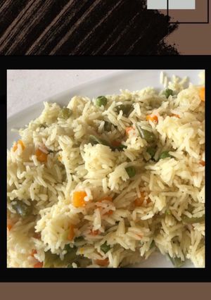 صورة لوصفة رز بالخضار سهل وسريع