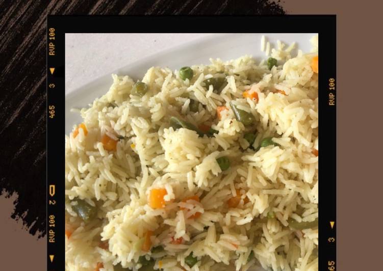 رز بالخضار سهل وسريع