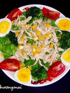 Hình của món Salad ức gà.