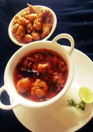 A picture of Besan Pakoda Sabji.