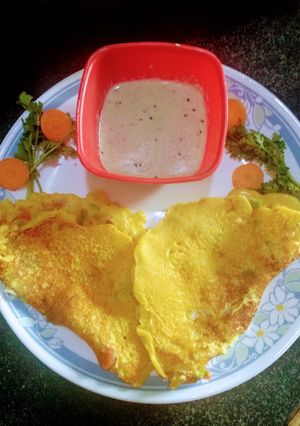 बेसन सूजी चीला (Besan Suji cheela recipe in Hindi) रेसिपी मुख्य फोटो
