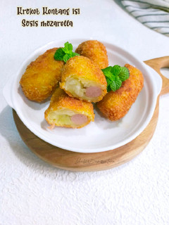 Foto resep Kroket Kentang isi Sosis mozarella
