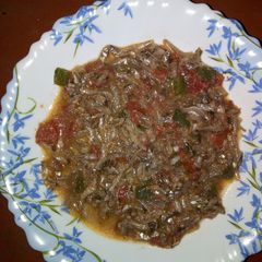 A picture of My Traditional way of Cooking Omena.
