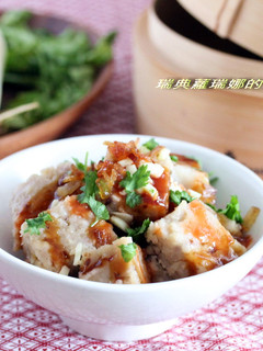 年菜食譜~濃郁綿密的芋頭蘿蔔糕 的食譜成品照片