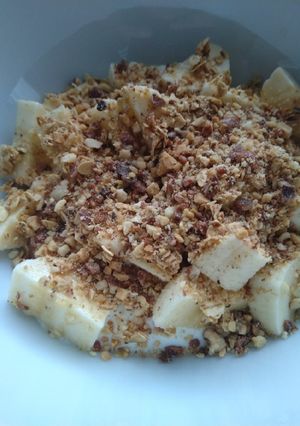 Une photo de Skyr banane pralin