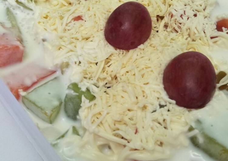 Resep Salad Buah Creamy, Sempurna