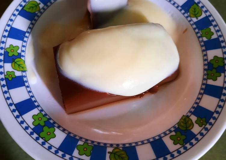 Rahasia Menghidangkan Pudding Coklat Vla Vanilla Kekinian