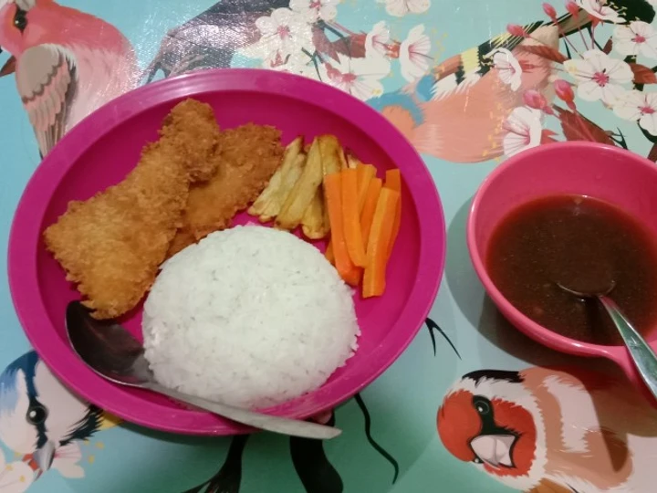 Cara Mudah Membuat Resep Chicken katsu saus teriyaki yang Uenak Anti Ribet, Mantap Sekali
