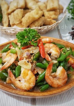 Foto resep Tumis buncis udang super simpel "enak"