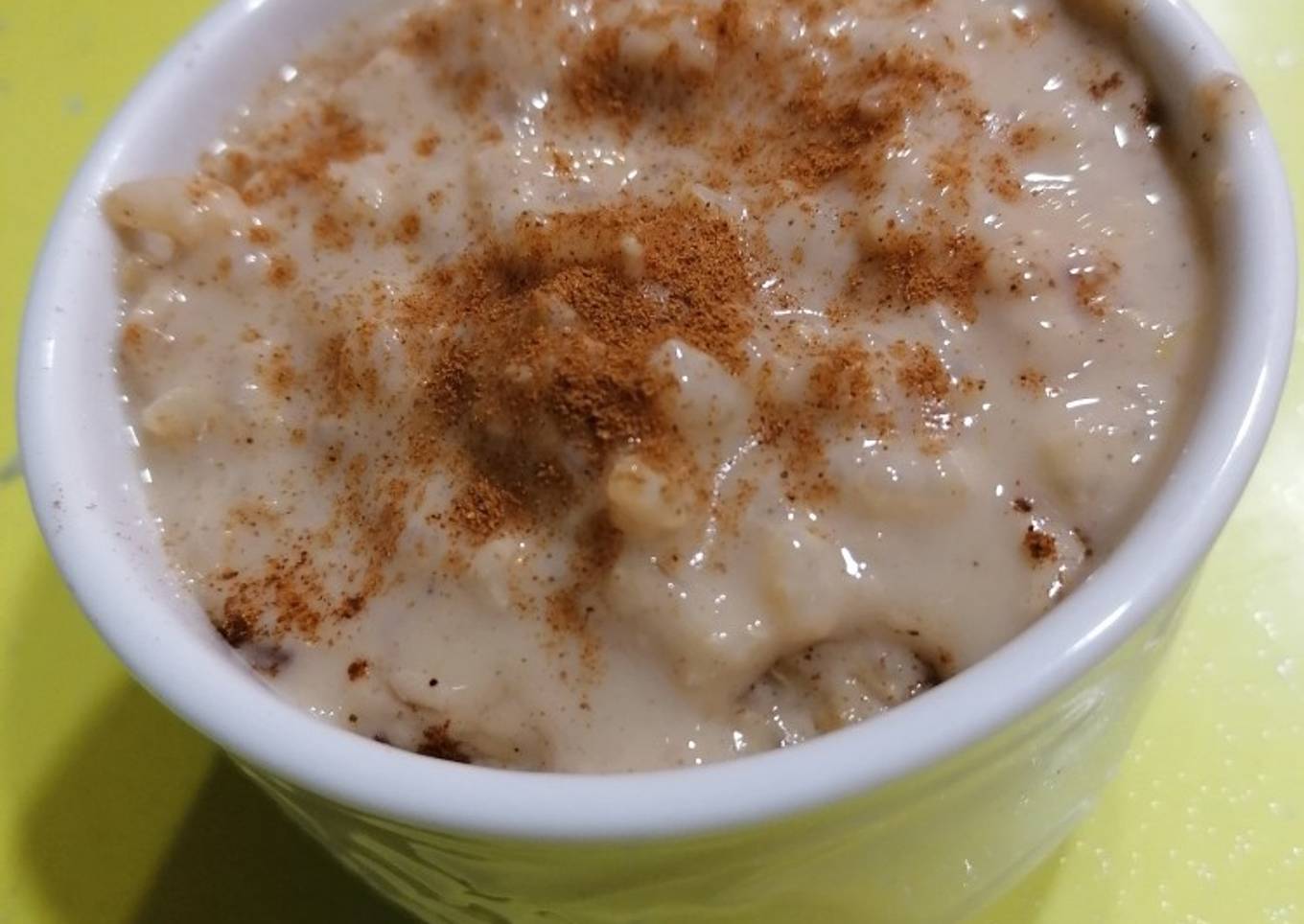Arroz con leche vegano. azúcar coco, soja y arroz integral TM