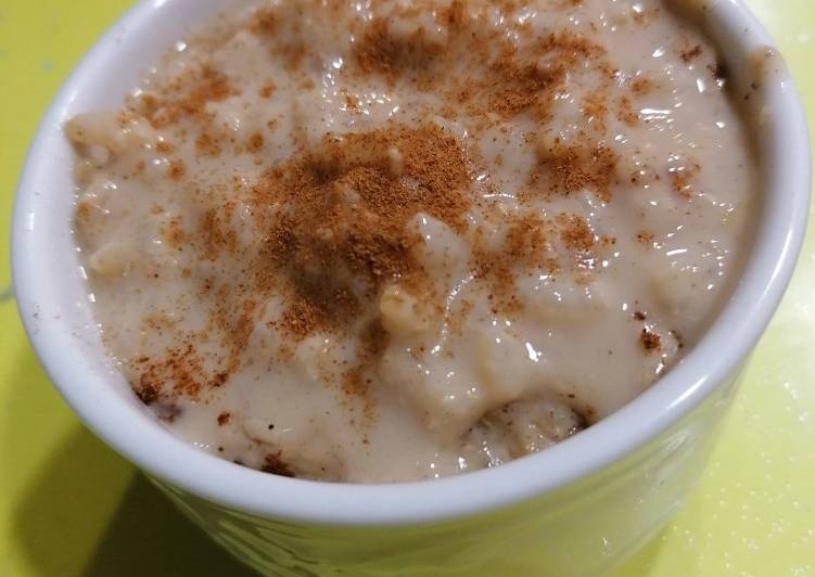 Arroz con leche vegano. azúcar coco, soja y arroz integral TM