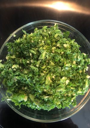 A picture of Kale pesto.
