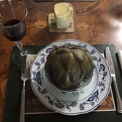 A picture of California Farm No Waste Artichoke and Cream Soup.