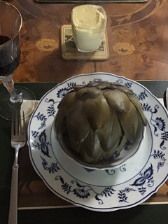 A picture of California Farm No Waste Artichoke and Cream Soup.