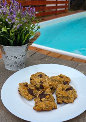 Una foto de Galletitas de banana y chocolate