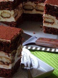 Tiramisu szelet recept fotója