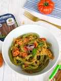 Spaghetti al basilico con alici