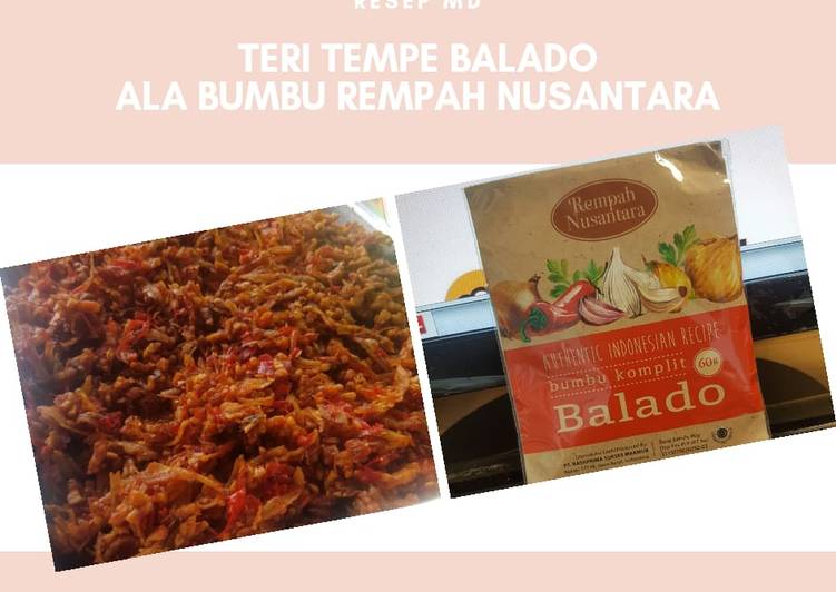 Resep Teri Tempe Balado ala Bumbu Rempah Nusantara Anti Gagal