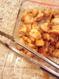 A picture of Teriyaki chicken.