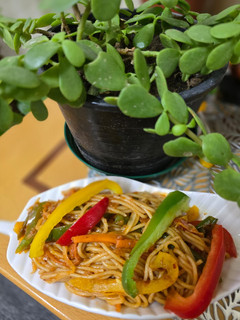 A picture of No Onion No Garlic Chowmein Spaghetti.