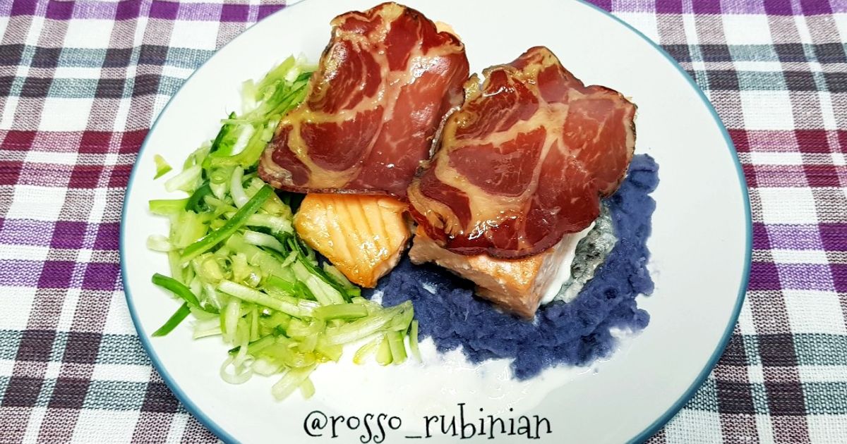 Ricetta Trancio Di Salmone Con Lonza Croccante di rosso rubinian - Cookpad