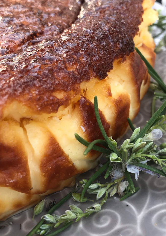 Una foto de Tarta de queso, estilo "La Viña"